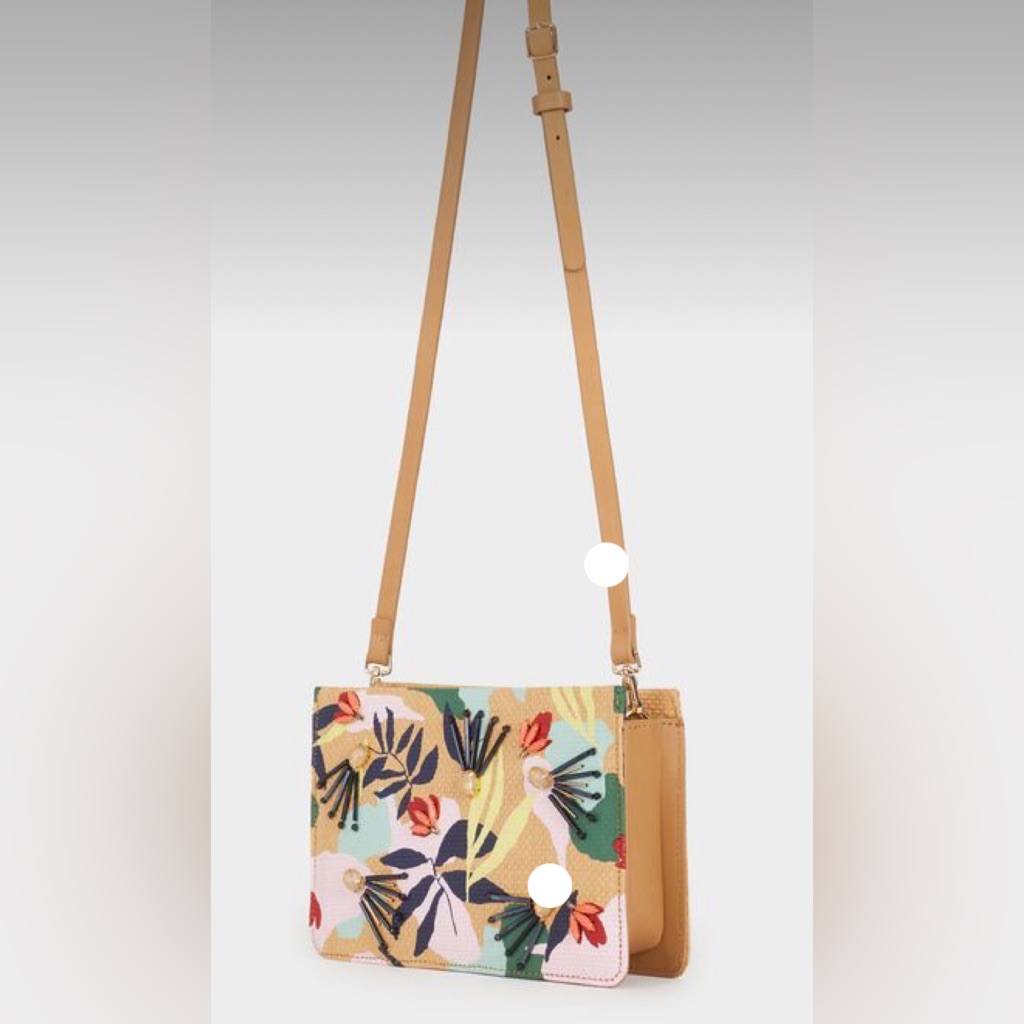 Nwot Parfois Dahlia Beige Crossbody